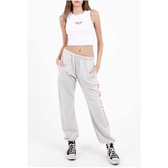 MAYFAIR Made You Smile Thank You Come Again Serving Smiles Lounge Sweatpants XXL - Picture 2 of 10